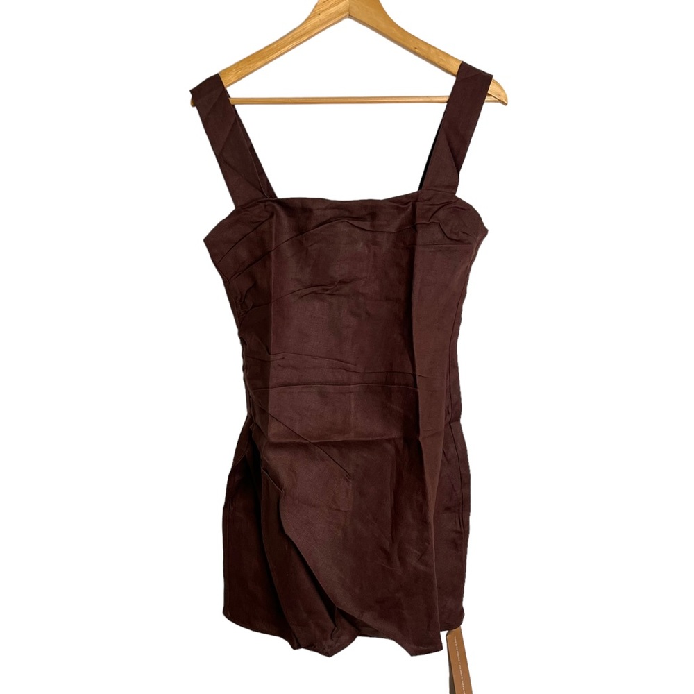 Reformation Chocolate Brown Mini Dress